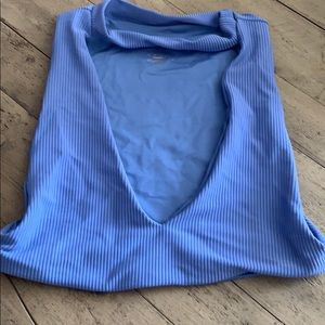 Frankie's Bikinis Blue Ribbed Bikini